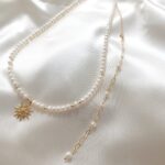 Łańcuszek wydłużający z perłami - ozdoba na plecy