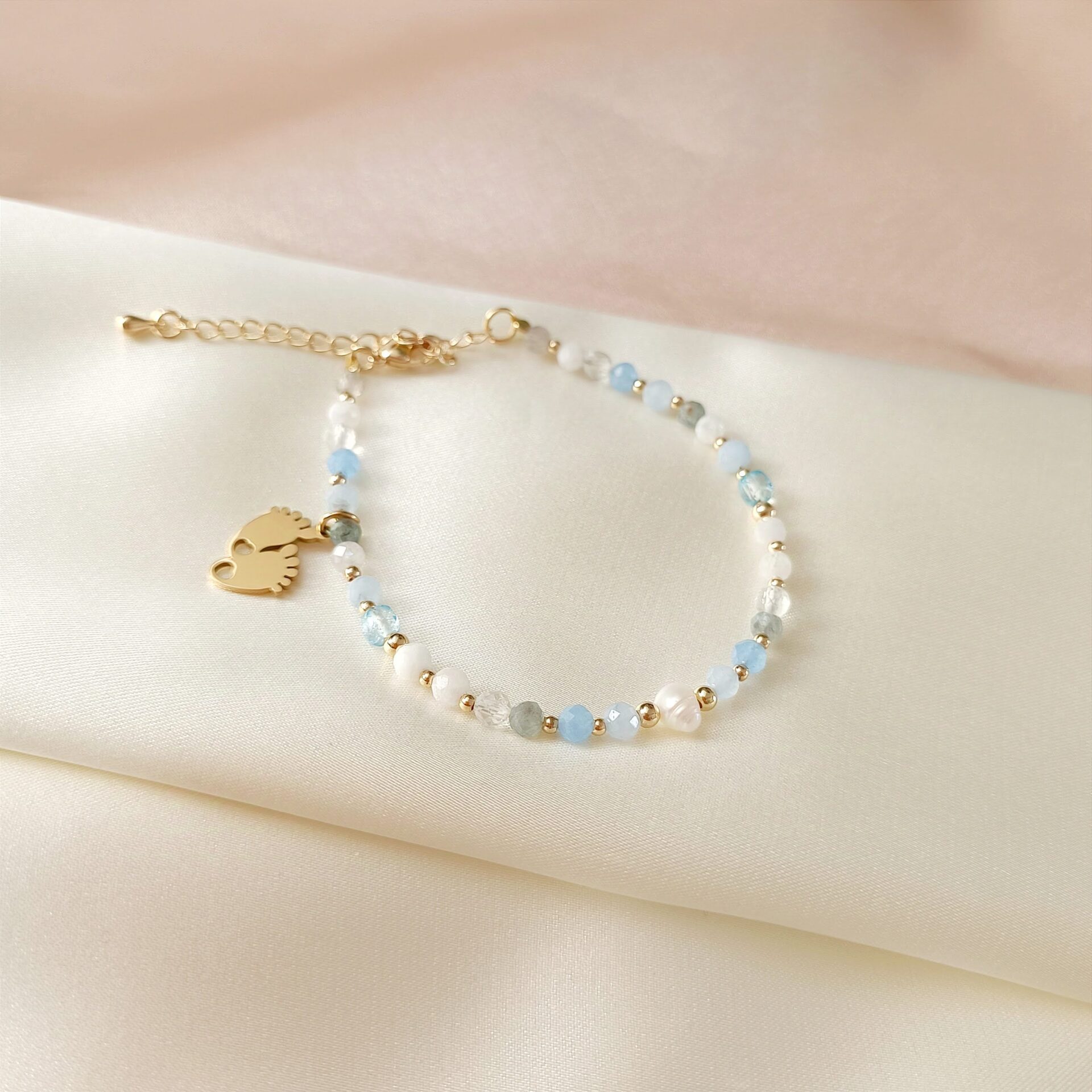 1729090599614 Bransoletka IT'S A BOY! z niebieskimi kamieniami