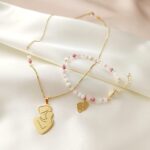 Łańcuszek It's a GIRL! Złoty