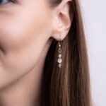 Kolczyki AVELINE z kwarcem różowym