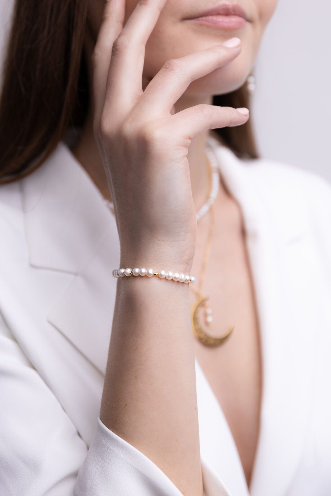 2I9A0891 PEARLA - bransoletka z pereł i srebra