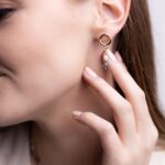 Kolczyki z labradorytem i amazonitem