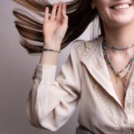 ONDINE - podwójny naszyjnik z apatytem ONDINE - podwójny naszyjnik z apatytem