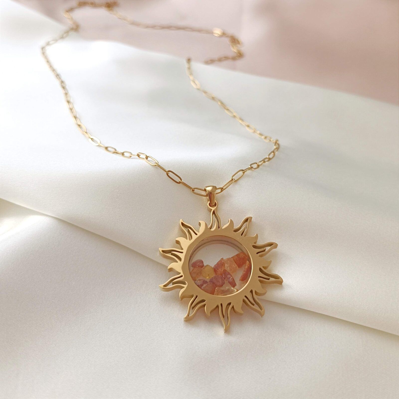 1000146090-01 Sekretnik słońce z bursztynem