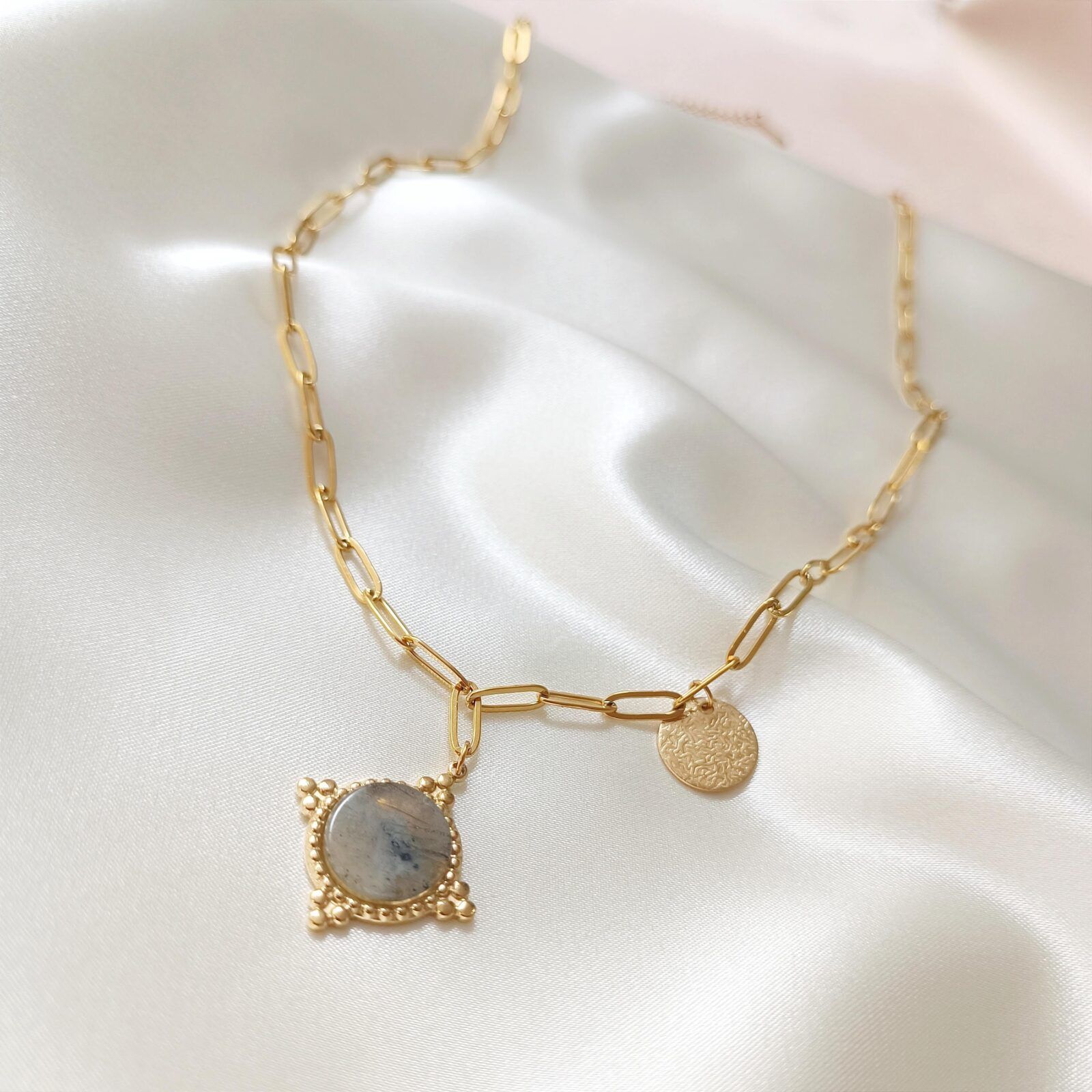 1000148135-01 Łańcuszek - labradoryt