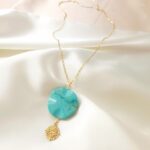 Łańcuszek - howlit turkusowy