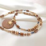 Unikat - naszyjnik z jaspisem i szafirem