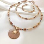 Unikat - naszyjnik z jaspisem i szafirem