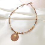 Unikat - naszyjnik z jaspisem i szafirem