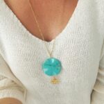 Łańcuszek - howlit turkusowy