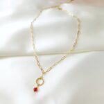 Łańcuszek - czerwony koral Łańcuszek - czerwony koral