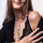 Naszyjnik - łańcuszek z granatem