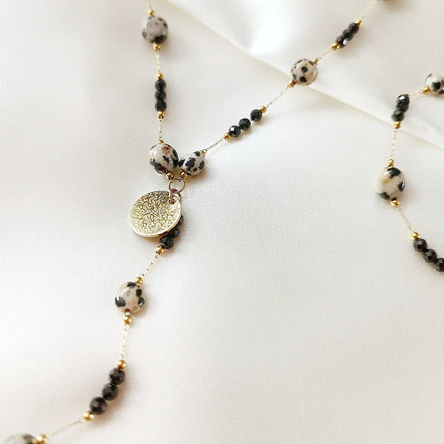 1731417196602 Naszyjnik - łańcuszek z jaspisem i spinelem