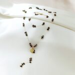 Naszyjnik - łańcuszek z onyksem