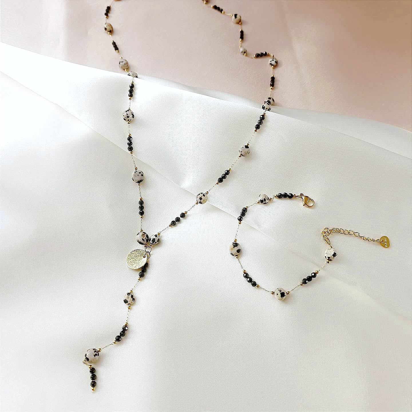 1731489485018 Naszyjnik - łańcuszek z jaspisem i spinelem