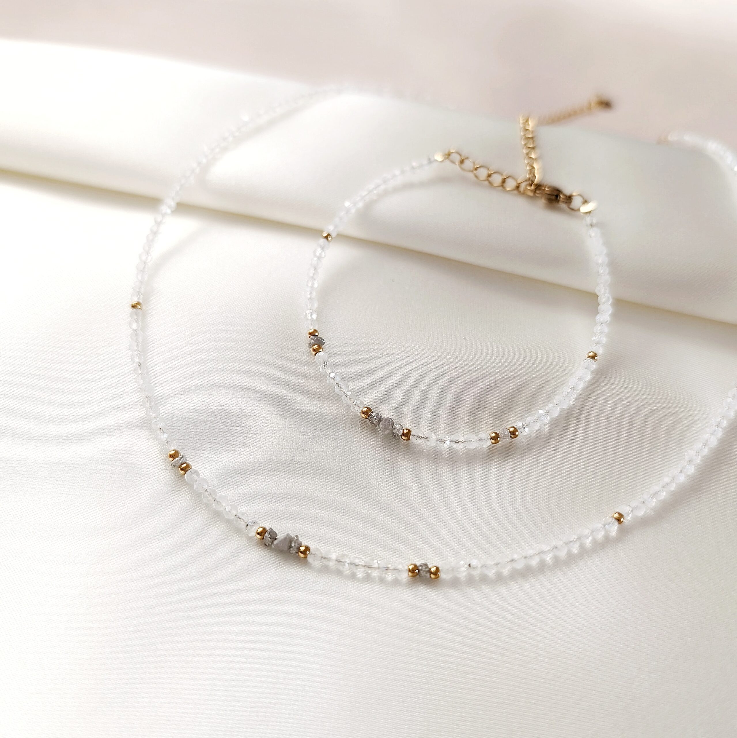 1000018997 GRAY DIAMOND - bransoletka z szarym diamentem – transparentna