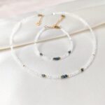 BLUE DIAMOND - naszyjnik z niebieskim diamentem – transparentny