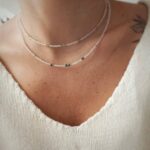 BLUE DIAMOND - naszyjnik z niebieskim diamentem – transparentny