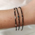 BLACK DIAMOND - bransoletka z czarnym diamentem - czarna BLACK DIAMOND - bransoletka z czarnym diamentem - czarna