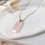 Łańcuszek - kwarc różowy