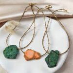 Plaster jaspisu III - naszyjnik