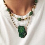 Plaster jaspisu II - naszyjnik