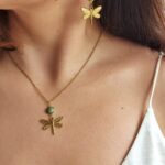 Jaspis - łańcuszek i kolczyki