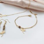 Komplet biżuterii - tygrysie oko