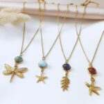 Jaspis - łańcuszek i kolczyki