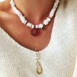 Naszyjnik SHELLY I - biała muszla cięta Naszyjnik SHELLY I - biała muszla cięta