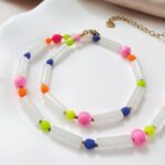 Kolorowe naszyjniki - pojedyncze sztuki