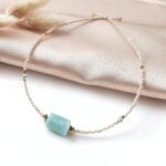 Choker z cytrynem / amazonitem