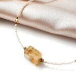 Choker z cytrynem / amazonitem