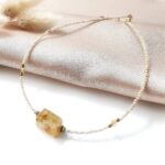 Choker z cytrynem / amazonitem