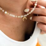 Naszyjnik LUNEA z kamieniem księżycowym