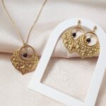 Unikat - komplet z czarnym turmalinem