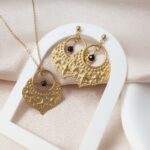 Unikat - komplet z czarnym turmalinem