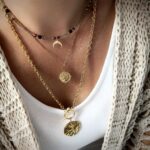 Łańcuch - blaszka z różą wiatrów