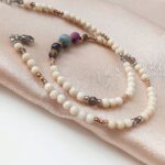 Unikat - naszyjnik z rubinem, sokole oko