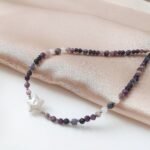 Unikat - naszyjnik z czaroitem i perłą