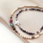 Unikat - naszyjnik z rubinem, sokole oko