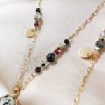 Unikat - naszyjnik z labradorytem i jaspisem