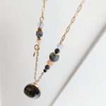 Unikat - naszyjnik z labradorytem i jaspisem