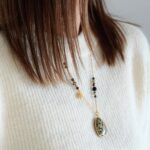 Unikat - naszyjnik z labradorytem i jaspisem