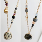 Unikat - naszyjnik z labradorytem i jaspisem