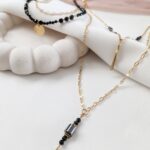 Podwójny naszyjnik BLACK ESSENCE - długi Podwójny naszyjnik BLACK ESSENCE - długi