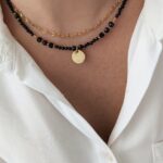 Podwójny naszyjnik BLACK ESSENCE - krótki