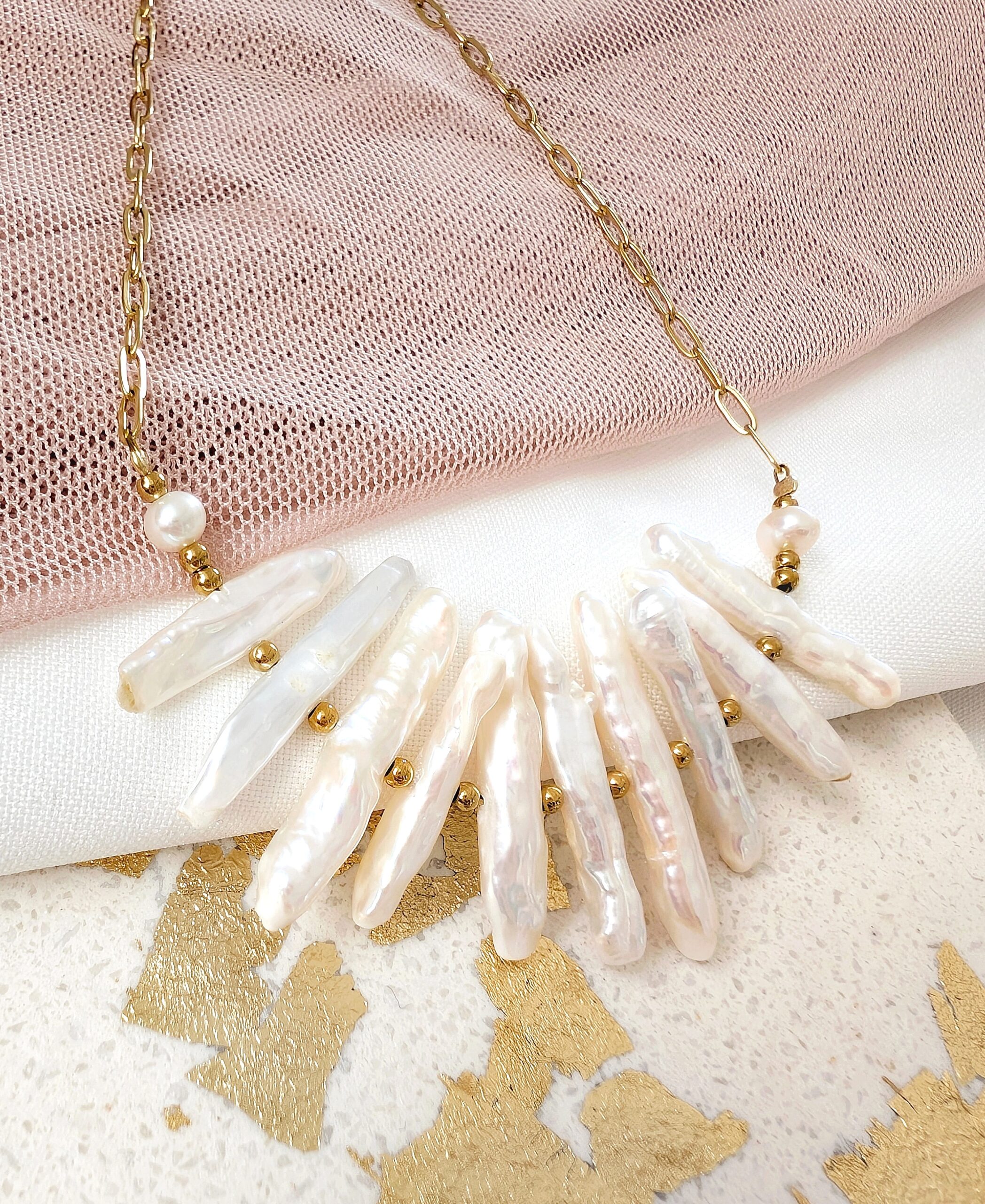 1000063625 Naszyjnik kolia z perłami - limitowany