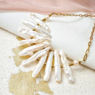 Naszyjnik kolia z perłami - limitowany