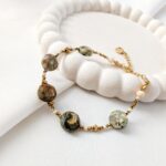 Unikat - komplet biżuterii z riolitem